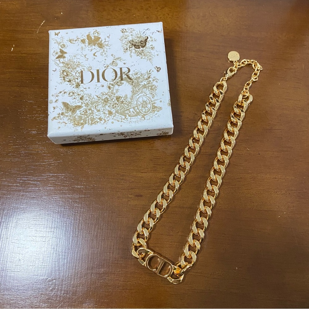 Dior Gold Chain Necklace